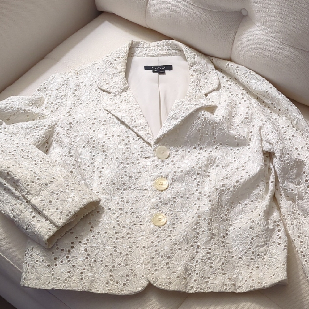 White Eyelet Women's Jacket